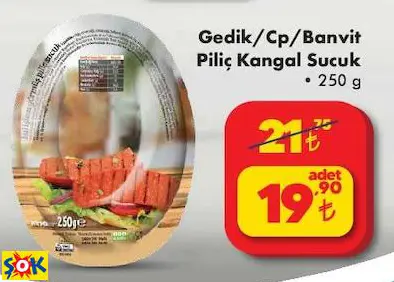 GEDİK/CP/BANVİT PİLİÇ KANGAL SUCUK